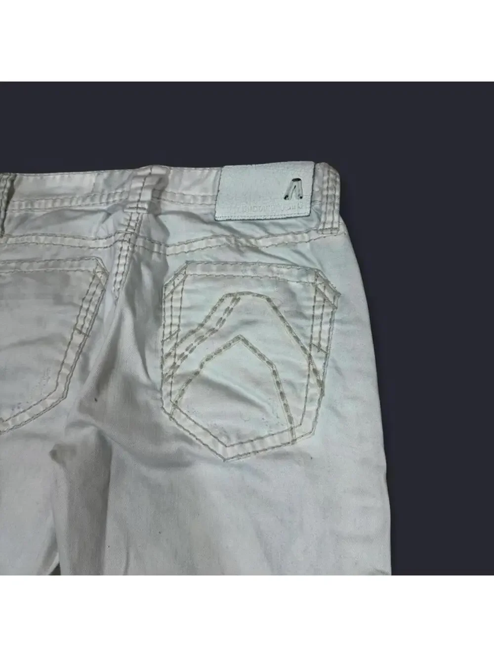 Buckaroo white denim jeans with light blue dye shade - Picture 3 of 8